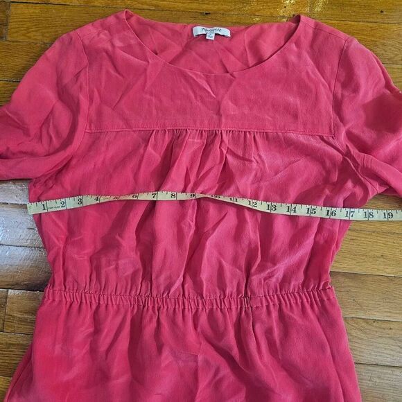 Madewell Silk A Line Dress Women's Size 6 - Picture 5 of 7